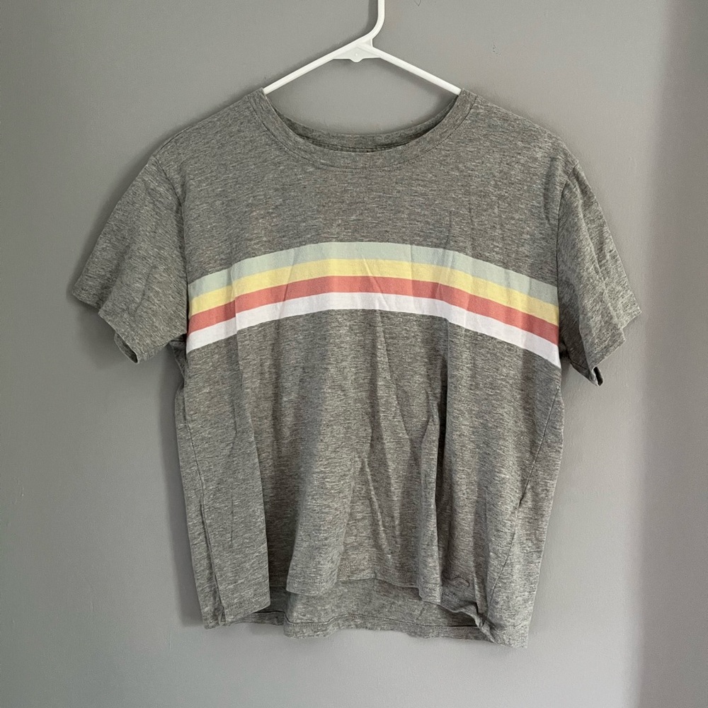 hollister colorful striped t-shirt